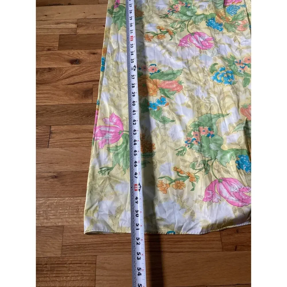 VTG Vanity Fair Floral Peignoir Robe Nightgown Negligee Set Small Made In USA - Picture 12 of 12